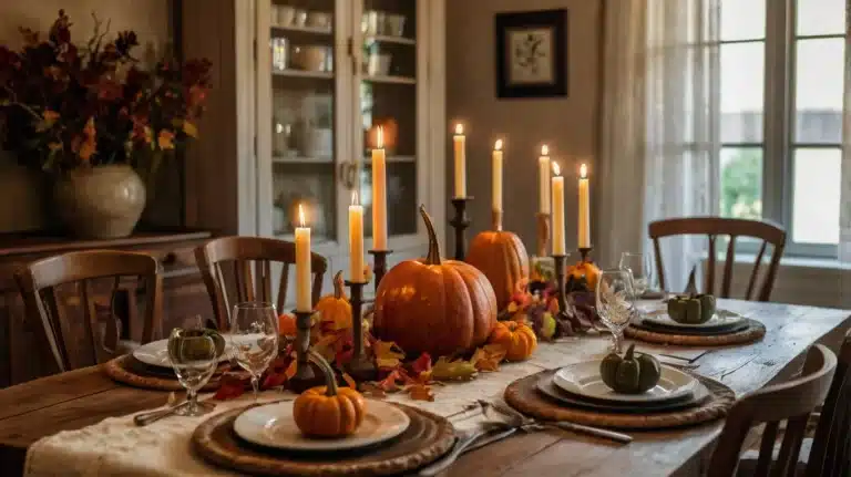 fall table decor ideas